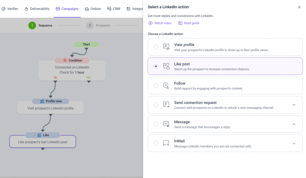 Snov.io 模仿人类行为运行所有操作以确保帐户安全。