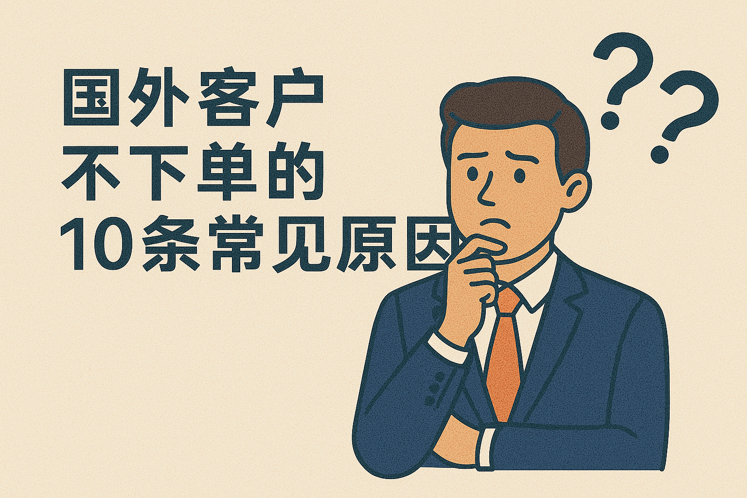 国外客户为什么不下单?10条常见原因拆解 + 实用应对话术