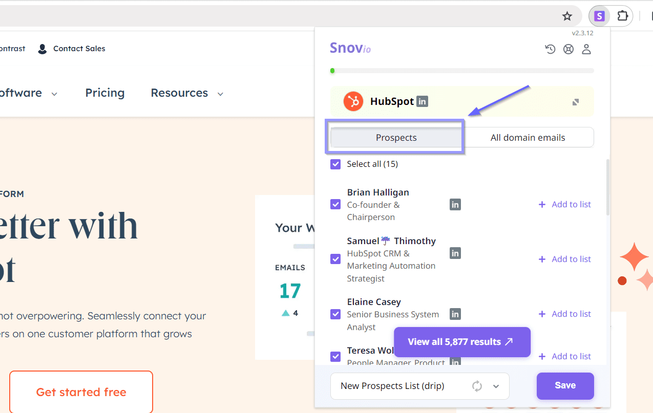 Snov.io Email Finder Chrome 擴充工具抓取Email