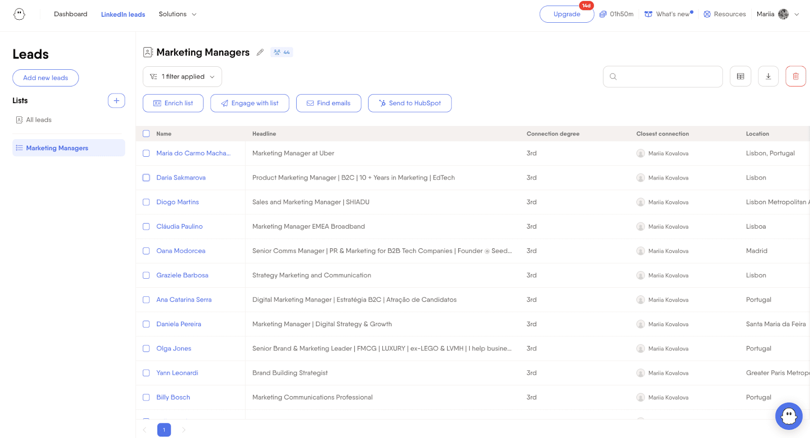 Phantombuster Chrome 扩展程序允许用户从 LinkedIn 提取联系人数据。
