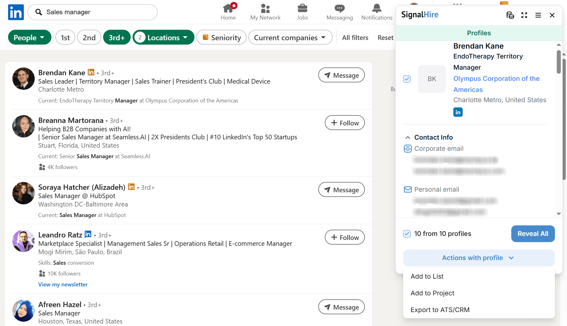 我喜欢这款 LinkedIn Chrome 扩展程序，它更像是一个插件，只在你发出请求时才运行。