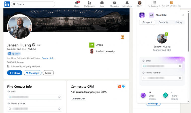 最适合：销售或营销团队从 LinkedIn 构建大量联系人列表，尤其是通过 Sales Navigator 搜索。