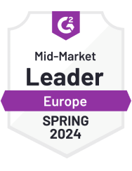 G2 Mid-market Leader Europe SPRING 2024
