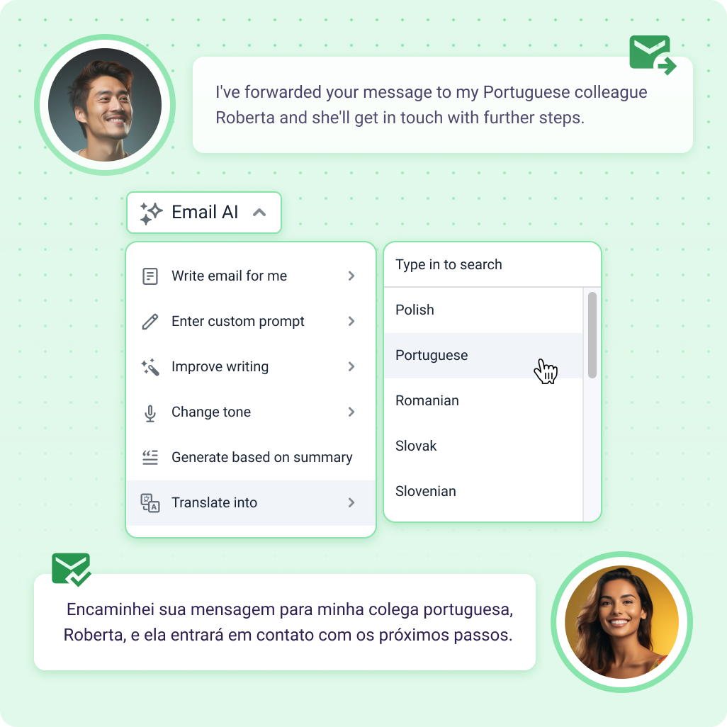 编辑、完善、发送