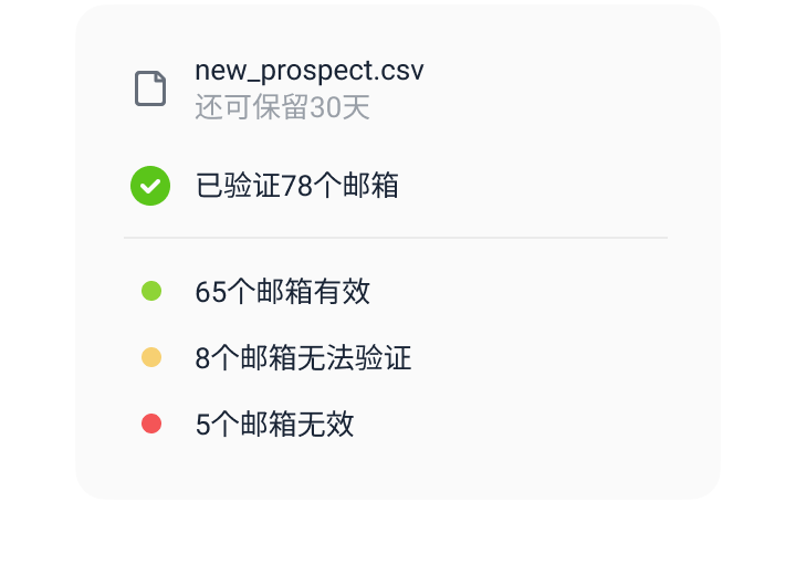 批量验证邮箱地址
