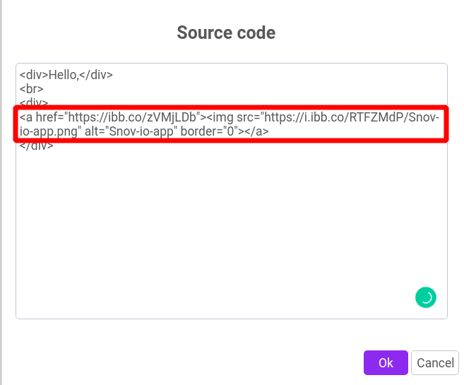 Snov.io - 如何将图片插入 HTML 格式邮件